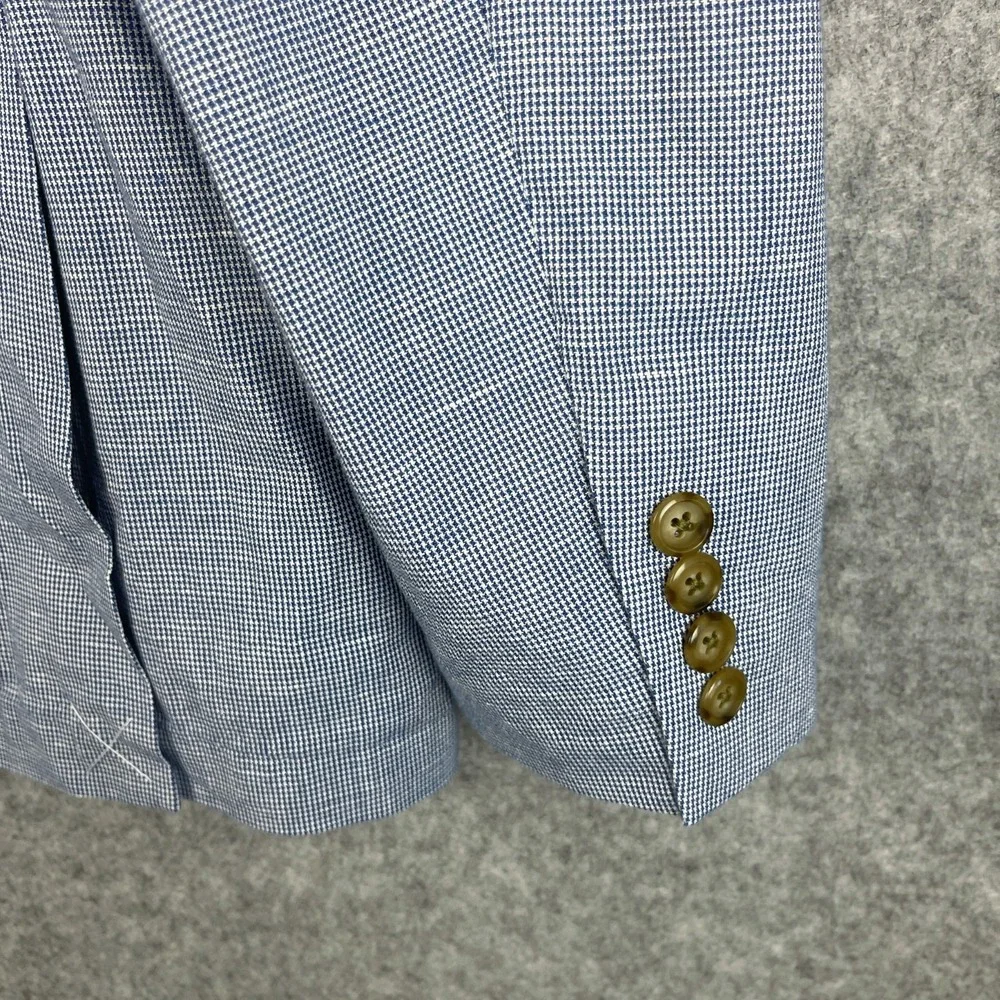 J Crew Suit Jacket Mens 40R Ludlow Slim Fit Unstructured Cotton Linen Somelos